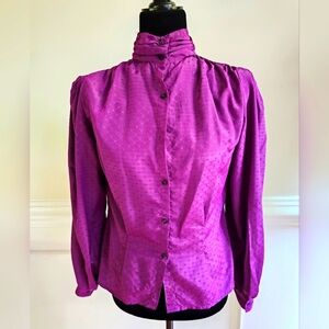 Vintage 70's-80's Haberdasher Women's Blouse Size Medium